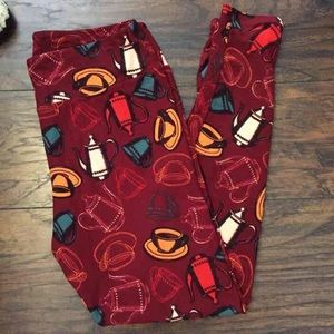 LuLaRoe OS Tea/Coffee Leggings
